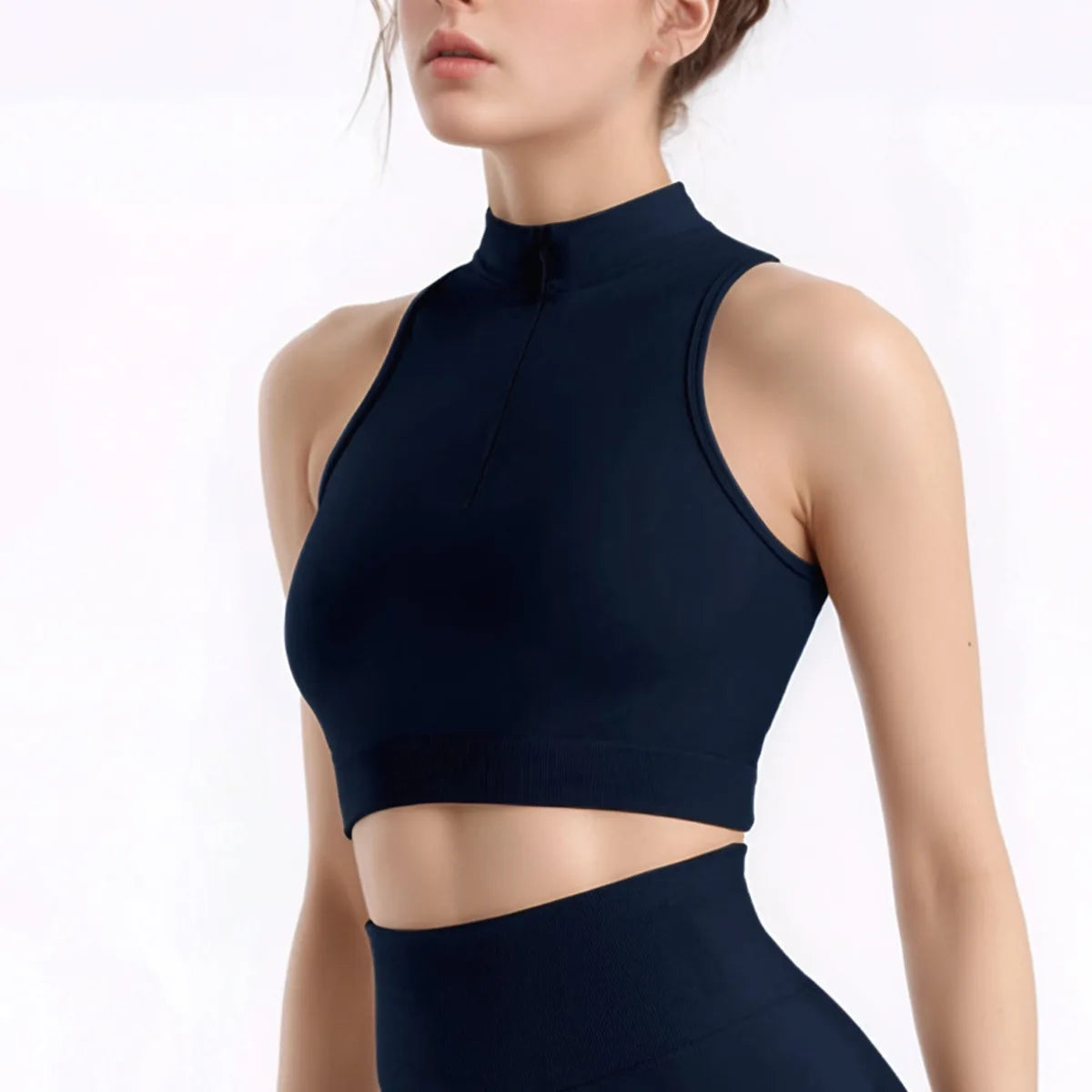 Tank Top SculptFit Zip - Deportivo