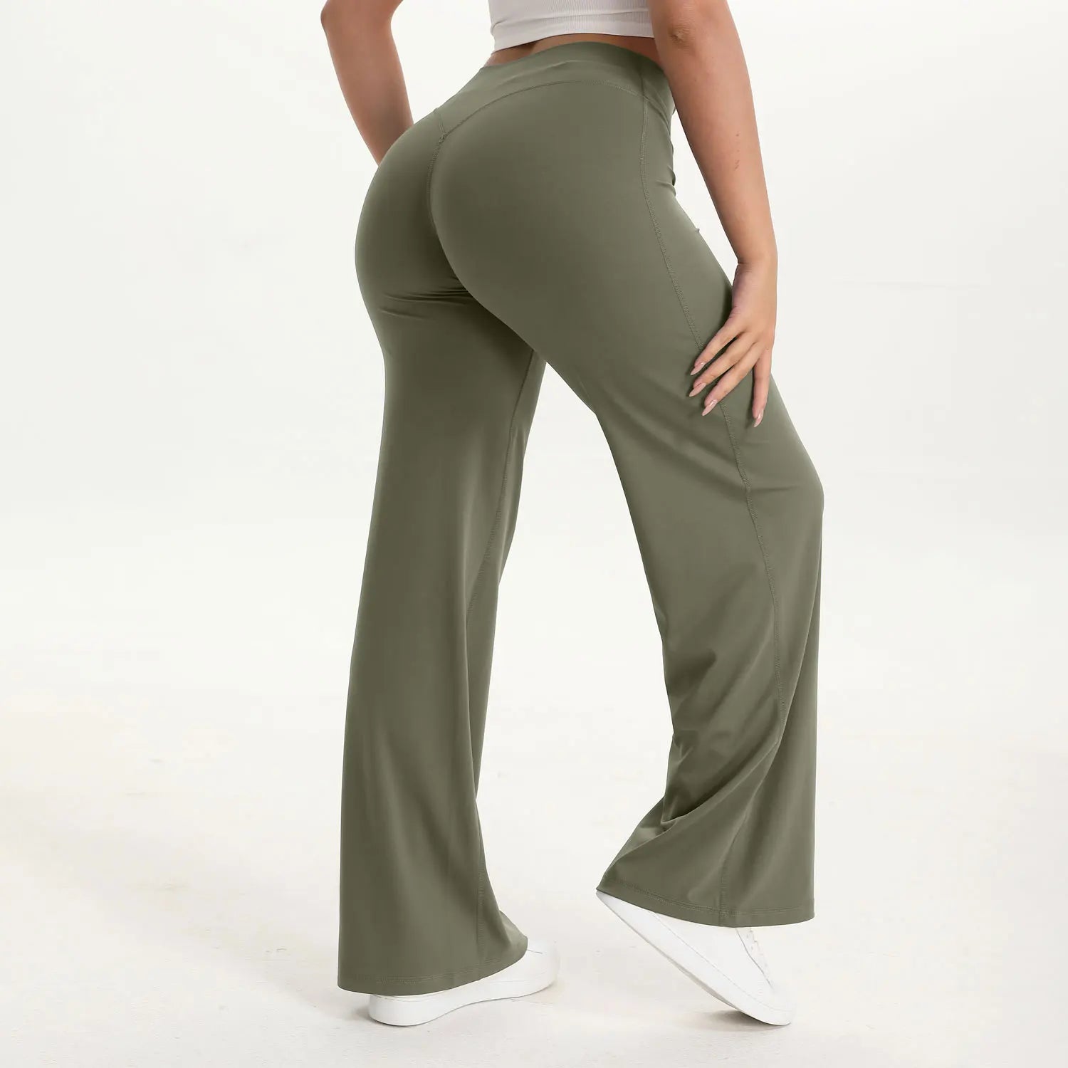 Pantalón SculptFit Flare - Pantalón Deportivo Flare Cintura Alta