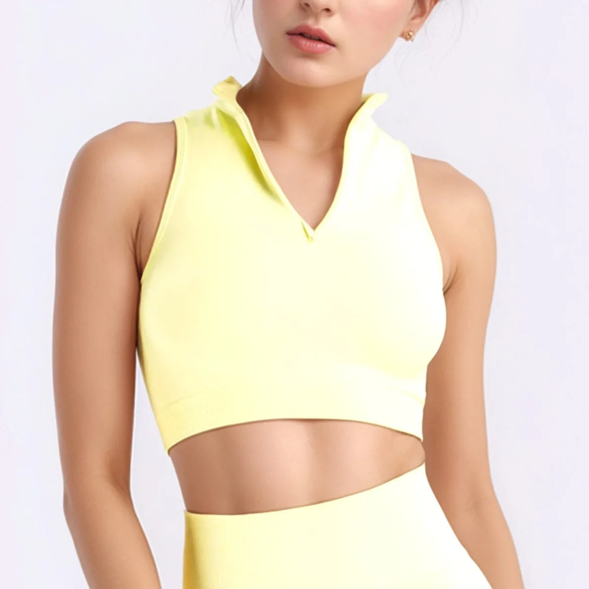 Tank Top SculptFit Zip - Deportivo